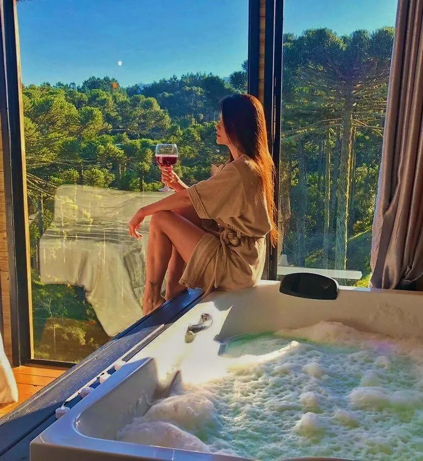 Cabana De Luxo Relicario Com Banheira De Hidromassagem Urubici 0*,  Brazília