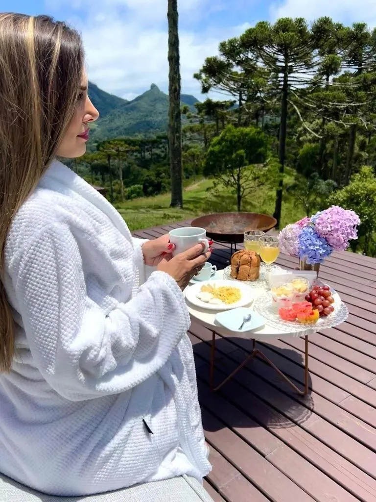 Cabana De Luxo Relicario Com Banheira De Hidromassagem Urubici Brazília